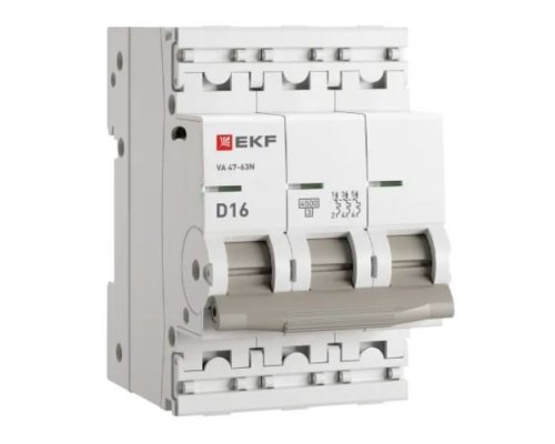 ВА 47-63N 3P 16А (D) 4,5 кА PROXIMA (M634316D)