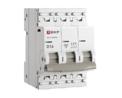 ВА 47-63N MA 3P 16А (D) 6кА PROXIMA (M63MA6316D)