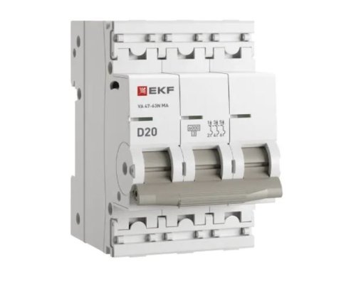 ВА 47-63N MA 3P 20А (D) 6кА PROXIMA (M63MA6320D)