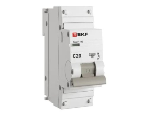 1P 20А (C) 10kA ВА 47-100 PROxima (mcb47100-1-20C-pro)