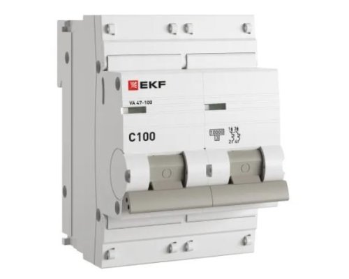 ВА 47-100 2P 100А (C) 10kA PROXIMA (mcb47100-2-100C-pro)