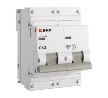 ВА 47-100 2P 63А (C) 10kA PROXIMA (mcb47100-2-63C-pro)