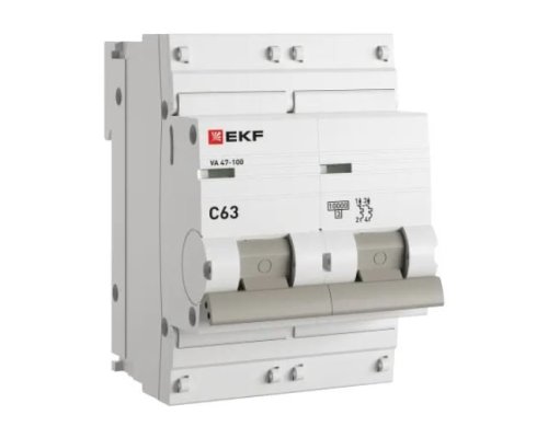 ВА 47-100 2P 63А (C) 10kA PROXIMA (mcb47100-2-63C-pro)