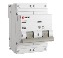ВА 47-100 2P 80А (C) 10kA PROXIMA (mcb47100-2-80C-pro)