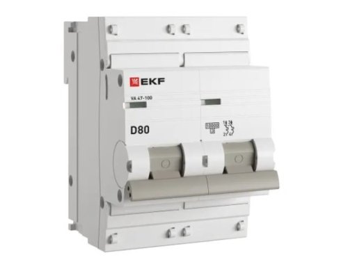 ВА 47-100 2P 80А (D) 10kA PROXIMA (mcb47100-2-80D-pro)