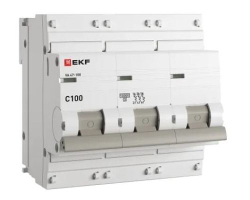 ВА 47-100 3P 100А (C) 10kA PROXIMA (mcb47100-3-100C-pro)