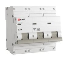 3P 20А (C) 10kA ВА 47-100 PROxima (mcb47100-3-20C-pro)