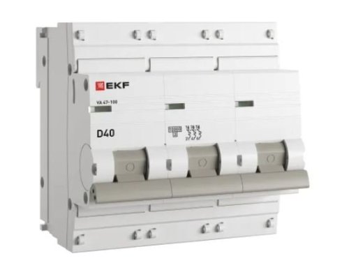 ВА 47-100 3P 40А (D) 10kA PROXIMA (mcb47100-3-40D-pro)