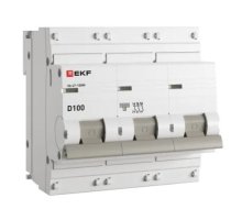 ВА 47-100M 3P 100А (D) 10kA PROXIMA (mcb47100m-3-100D-pro)