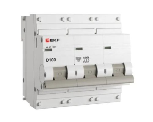 ВА 47-100M 3P 100А (D) 10kA PROXIMA (mcb47100m-3-100D-pro)