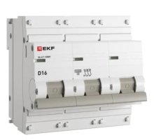 ВА 47-100M 3P 16А (D) 10kA PROXIMA (mcb47100m-3-16D-pro)