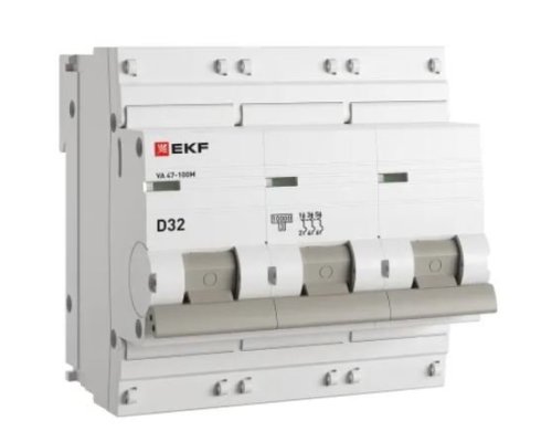 ВА 47-100M 3P 32А (D) 10kA PROXIMA (mcb47100m-3-32D-pro)