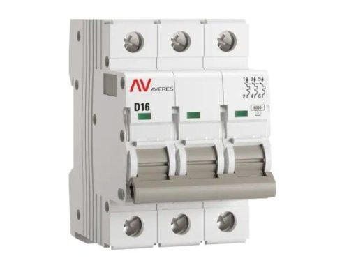 AV-6 3P 16A (D) 6kA AVERES (mcb6-3-16D-av)