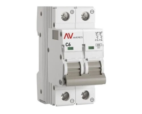 AV-6 DC 2P 6A (C) 6kA AVERES (mcb6-DC-2-06C-av)