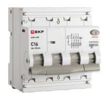 АВДТ-63N 3P+N 16А C 30мА A 6кА PROXIMA (D63N46EA16C30)