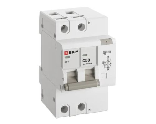АД-2 2Р 50А C 100мА АС 6кА PROXIMA (DA2-6-50-100-pro)