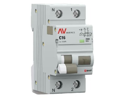 DVA-10 1P+N 16А C 30мА A 10кА AVERES (rcbo10-1pn-16C-30-a-av)