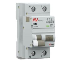 DVA-10 1P+N 16А C 30мА AC 10кА AVERES (rcbo10-1pn-16C-30-ac-av)