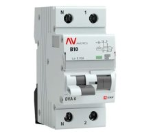 DVA-6 1P+N 10А B 30мА A 6кА AVERES (rcbo6-1pn-10B-30-a-av)