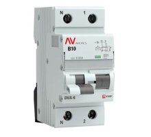 DVA-6 1P+N 10А B 30мА AC 6кА AVERES (rcbo6-1pn-10B-30-ac-av)