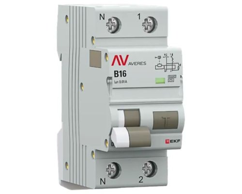 DVA-6 1P+N 16А B 10мА A 6кА AVERES (rcbo6-1pn-16B-10-a-av)