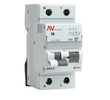 DVA-6 1P+N 6А C 30мА A 6кА AVERES (rcbo6-1pn-6C-30-a-av)