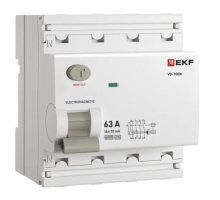 ВД-100N 4P 63А 30мА A 6кА PROXIMA (E1046MA6330)