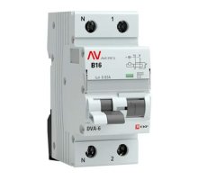 DVA-6 1P+N 16А B 30мА AC 6кА AVERES (rcbo6-1pn-16B-30-ac-av)
