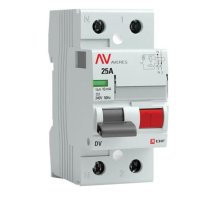 DV 2P 25А 10мА AC 6kA AVERES (rccb-2-25-10-ac-av)