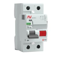 DV 2P 40А 100мА AC 6kA AVERES (rccb-2-40-100-ac-av)