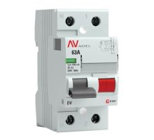 DV 2P (S) 63А 100мА AC 6kA AVERES (rccb-2-63-100-s-av)