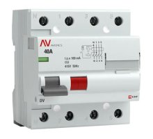 DV 4P 40А 100мА AC 6kA AVERES (rccb-4-40-100-ac-av)
