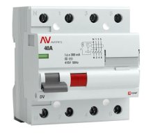 DV 4P (S) 40А 300мА AC 6kA AVERES (rccb-4-40-300-s-av)