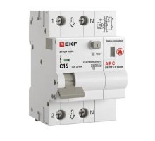 УЗДП + АВДТ 1P+N 16А 30мА С А 6 кА PROXIMA (afdd-rcbo-2-16C-30em-pro)