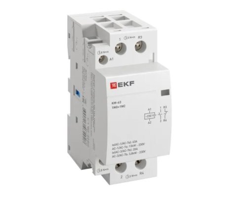 КМ 63А 1NO+1NC 230В АС (2 мод.) PROXIMA (km-2-63-11)