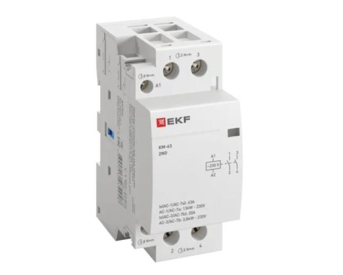 КМ 63А 2NO 230В АС (2 мод.) PROXIMA (km-2-63-20)