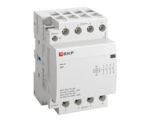 КМ 63А 4NO 230В АС (3 мод.) PROXIMA (km-3-63-40)