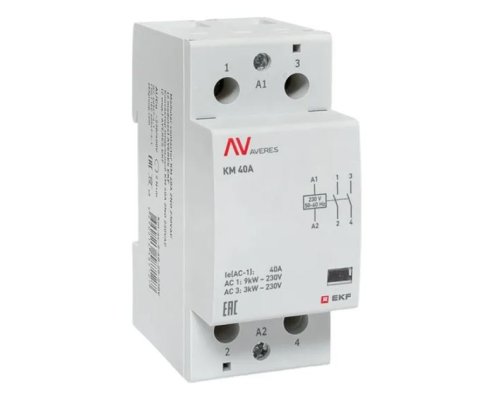 КМ 40А 2NO 230В АС (2 мод.) AVERES (km-av-2-40-20-230V)