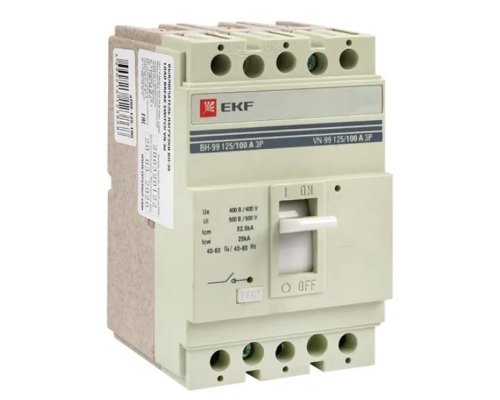 Выключатель нагрузки ВН-99 125/100А 3P EKF PROxima (sl99-125-100)