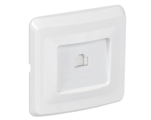 Розетка компьютерная 1-местная VEGA RJ45 РК10-ВБ кат.5е скрытой установки белый (EKV15-K01-DM)