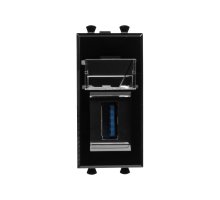 Розетка USB 3.0 модульная, тип А-А, черный квадрат, 1 модуль, Avanti (4402301)