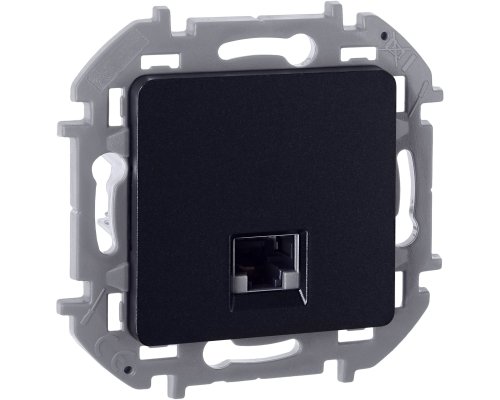 Inspiria розетка компьютерная RJ45, 5e UTP, скрытой установки, антрацит (673828)