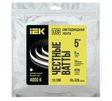 Лента светодиодная 5м COB 528LED/м freecut 14Вт/м IP20 24В нейтральный белый (LSR11-10-528-20-05)