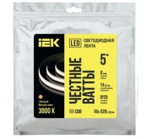 Лента светодиодная 5м COB 528LED/м freecut 14Вт/м IP20 24В теплый белый (LSR11-1-528-20-05)