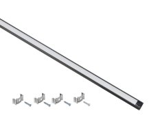 Профиль алюминиевый для LED ленты 1607 2м опал черный (LSADD1607-SET1-2-N1-1-K02)