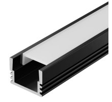 Профиль алюминиевый для LED ленты 1712 2м опал черный (LSADD1712-SET1-2-N1-1-K02)