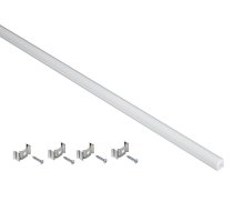 Профиль алюминиевый для LED ленты 1616 2м опал (LSADD1616-SET1-2-N3-1-12)