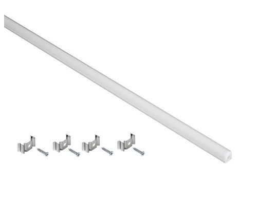 Профиль алюминиевый для LED ленты 1616 2м опал (LSADD1616-SET1-2-N3-1-12)