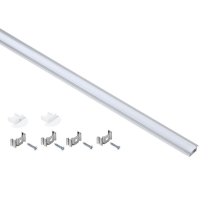 Профиль алюминиевый для LED ленты 2207 2м опал (LSADD2207-SET1-2-V4-1-08)