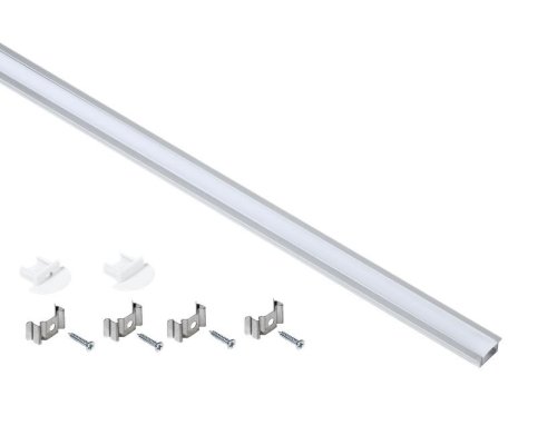 Профиль алюминиевый для LED ленты 2207 2м опал (LSADD2207-SET1-2-V4-1-08)
